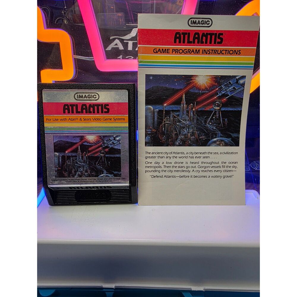 Atlantis + Manual for Atari 2600